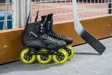 SKA120026 POWERSLIDE REIGN Triton 100 Hockey Inline Skates | Trinity X | Hockey Skates | Schwarz | Hartschalen Schlittschuhe Freestyle Schlittschuhe Erwachsene Eiskunstlauf Klassisch Schlittschuhe Schlittschuhe für Kinder Kinder Erwachsene Größenverstellbar Größenverstellbare Schlittschuhe Größenverstellbare Schlittschuhe für Kinder Schlittschuhkufen Kufen für Inlineskates Schlittschuhkufen für Skates Rollerblades rollerblading convertible ice blades transformer ice blades inline skating inlineksates inline