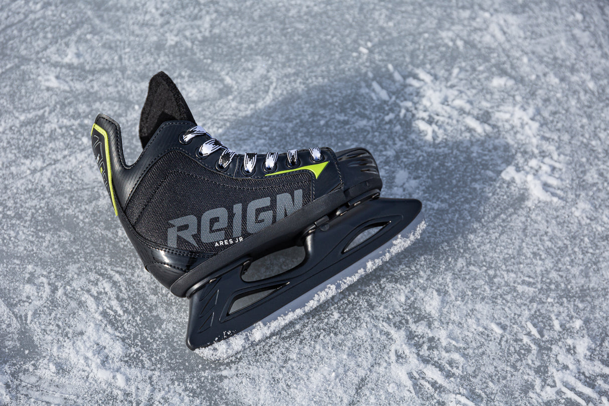 REIGN Ares Junior Kids Hockey Ice Skates | Kinder Schlittschuhe | Größenverstellbar