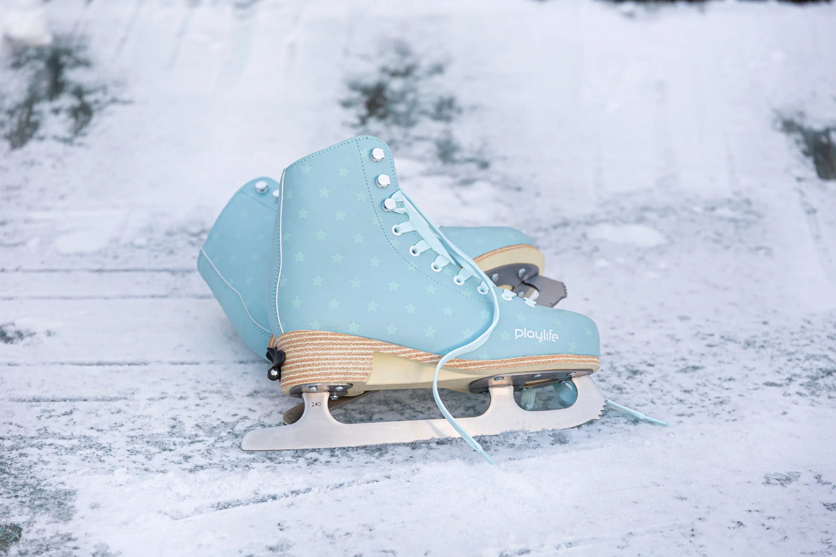 SKA902272 PLAYLIFE Blue Sky Kinder Schlittschuhe | Verstellbare Kinder Schlittschuhe | Klassische Schlittschuhe Powerslide Schlittschuhkufen für Trinity Inlineskates Schlittschuhkufen für Inliner Inlineskates Schlittschuhkufen Kufen Iceblades Rollerblades convertible ice blades Klassische Schlittschuhe Kids Ice Skates Größenverstellbare Schlittschuhe für Kinder Weihnachten Klassiche Schlittschuhe Erwachsene Eiskunstlauf Klassisch Schlittschuhe Schlittschuhe für Kinder Kinder Erwachsene Größenverstellbar Grö