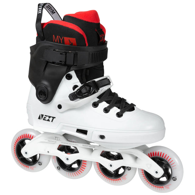 SKA908369 POWERSLIDE Next 90 Black White Trinity X Urban Inlineskates Inline Skating Rollerblading Inline Urban Skating Urban Inline Skating Hartschalen Skate Free Skating Rollen Kinder Inliner Skateshop und Skateschule Weil am Rhein SkaMiDan