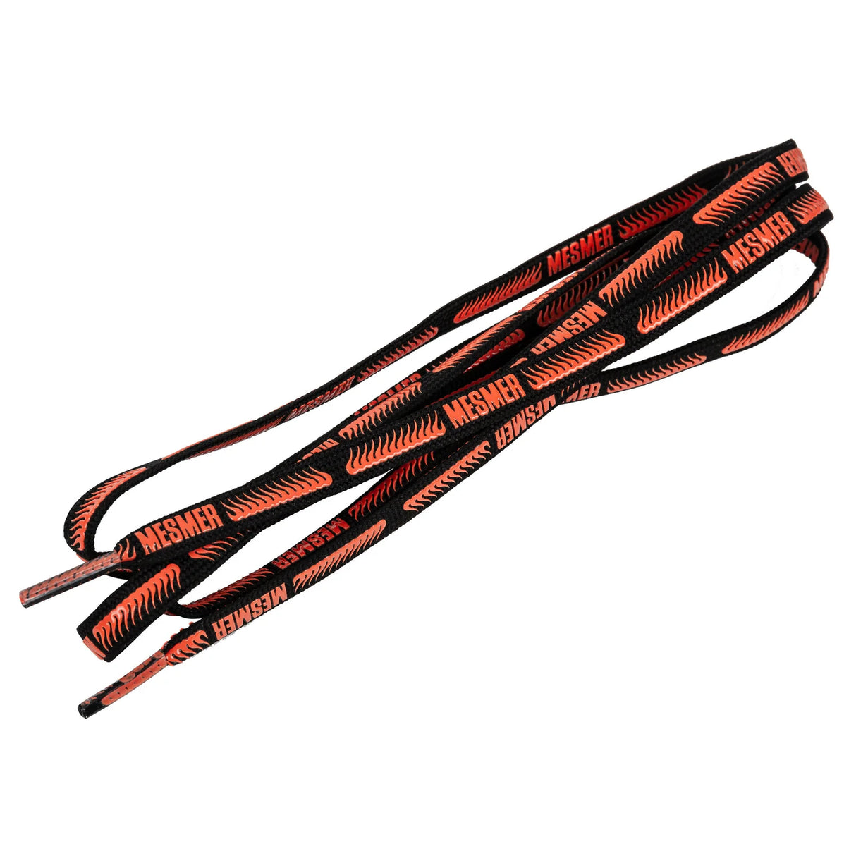 MESMER Laces Flame Red 140cm - 160cm | Anti-slip Schnürsenkel