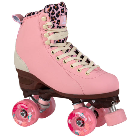 SKA810801 CHAYA Miyu Pink Leopard Roller Skates | Pinke Rollschuhe | Lifestyle Rollschuhe Skates Plates Roller Skates Skatepark Rollschuhe Chaya Quad Skates Aggressive Quad Skates Rollschuhe Stunt Rollschuhe Rollkunstlauf Rollschuhe Rollerskates Schwarze Rollschuhe Lifestyle Rollschuhe Roller Skating Quad Skating Skateschule und Skateshop Weil am Rhein SkaMiDan Lörrach Freiburg Basel Deutschland Germany