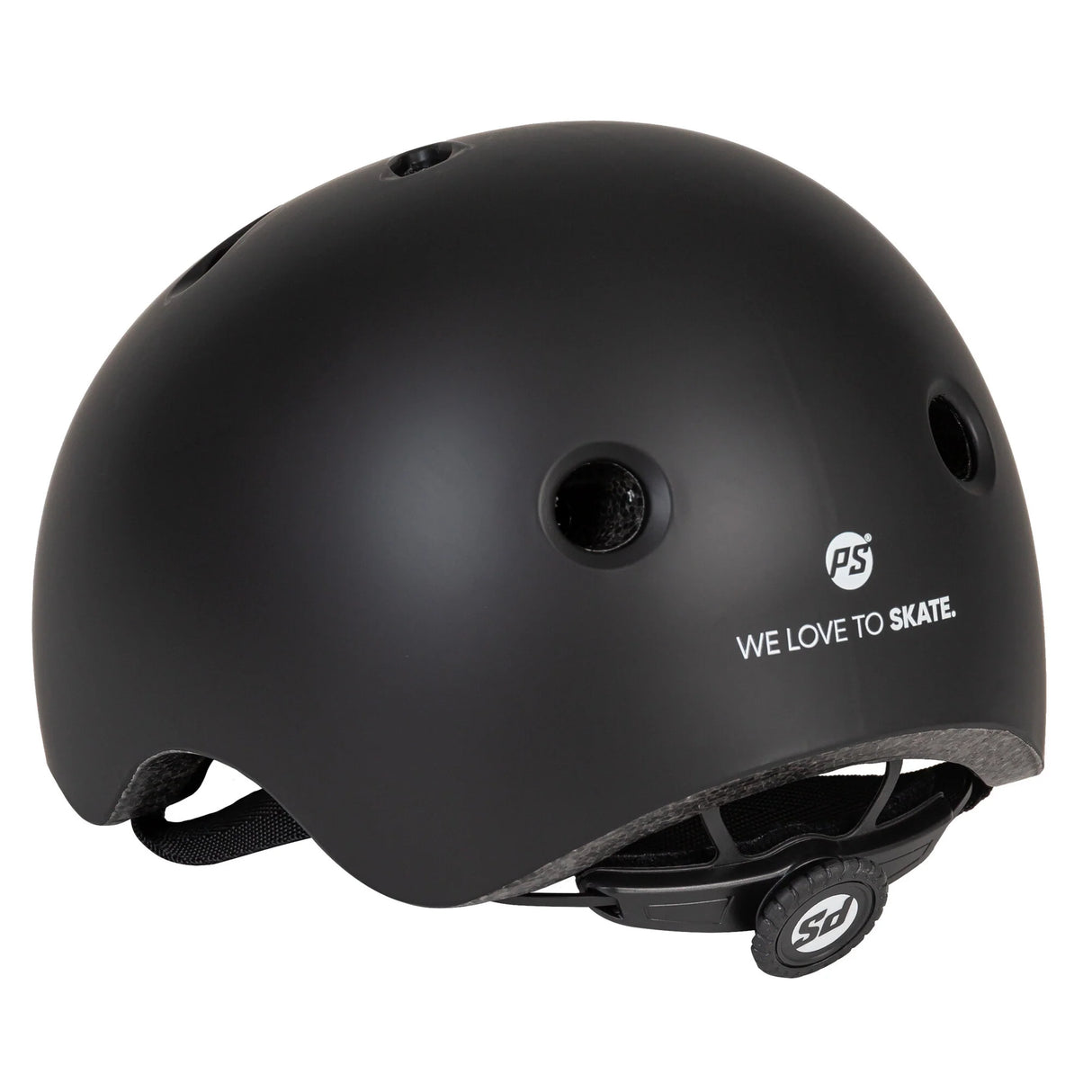 SKA903334 POWERSLIDE Urban Black Matt | Schwarz | Größenverstellbar | Kinder + Erwachsene | Stunt Skatehelm Skatehelm