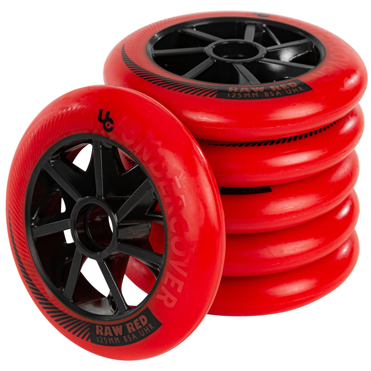 UNDERCOVER Raw 125mm 85A Wheels Red | Urban Inline Rollen Fitness Inline Rollen für Inliner Stuntrollen Rollerblades Rollerblading Aggressive Inline Skating Aggressive Inline Skating Rollerblading Blading Inline Skating Inliner Skateschule und Skateshop Weil am Rhein SkaMiDan Lörrach Freiburg Basel Deutschland Germany