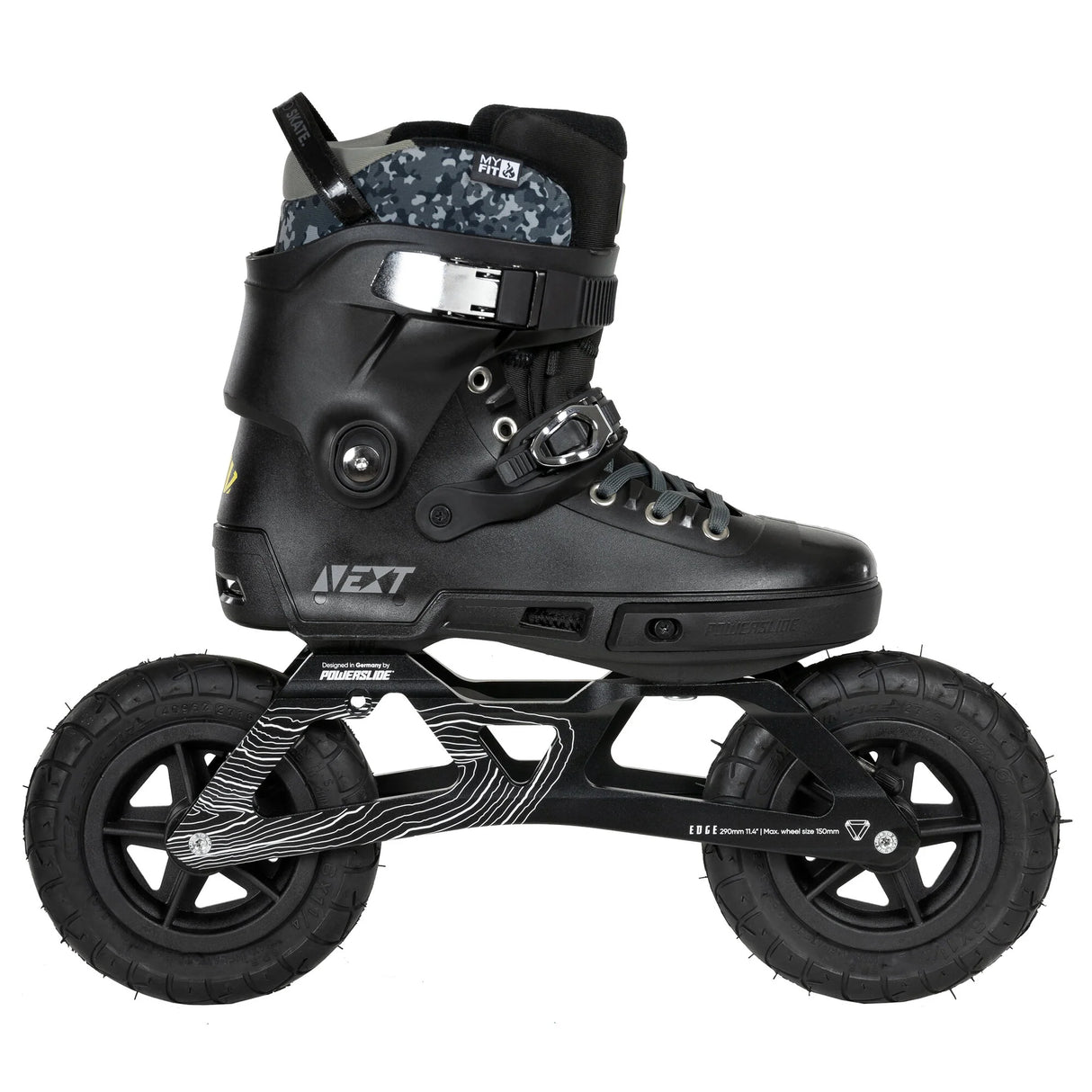 SKA908381 POWERSLIDE Next Edge 150 XXI SUV | Trinity X | Offroad Inlineskates Trinity X Offroad Inline Skating Off-road inline skates offroad inliner SUV skates SUV Rollerblades SUV Inlnineskates SUV Air Wheels Air Rims Air Tire Off-Road Skating SUV Skating Off road inline skating off road blading Urban Inlineskate Fitness Inlineskates Inlineskates Sport Inline Skates Rollerblades Urban Inline Skating Urban Inline Skating Freeskates Trainng Skates Strecken Skates Trinity Skates Einsteiger Beginner Inlineska