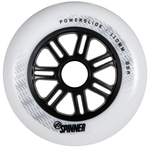 SKA905320 POWERSLIDE Spinner Wheels 110mm 85A White Inliner Skateschule und Skateshop Weil am Rhein SkaMiDan