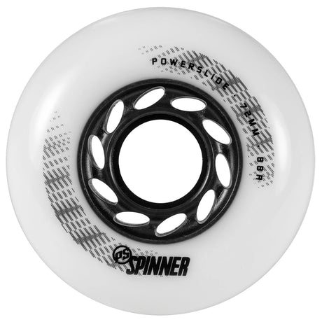 SKA905327 POWERSLIDE Spinner Wheels 72mm 86A White 4-Pack Inline Skating Rollerblading Aggressive Inline Urban Skating Free Skating Inliner Skateshop und Skateschule Weil am Rhein SkaMiDan