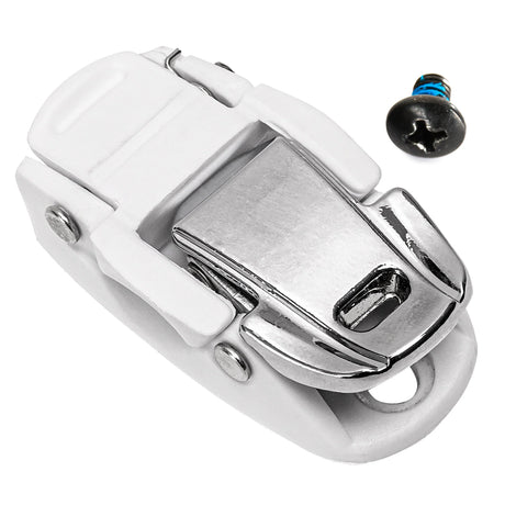 SKA940488 POWERSLIDE Crown Buckle White Kopf inkl. Schraube | Inklusive Hardware | 1-Set USD Aeon Skates Replacements Spare Parts Screws Schrauben Schnallen Inliner Schnallen Buckles Next Schnalle Zoom Schnalle Kaze Schnalle Swell Schnalle Inliner Skateschule und Skateshop Weil am Rhein SkaMiDan Deutschland Germany Lörrach Freiburg Basel