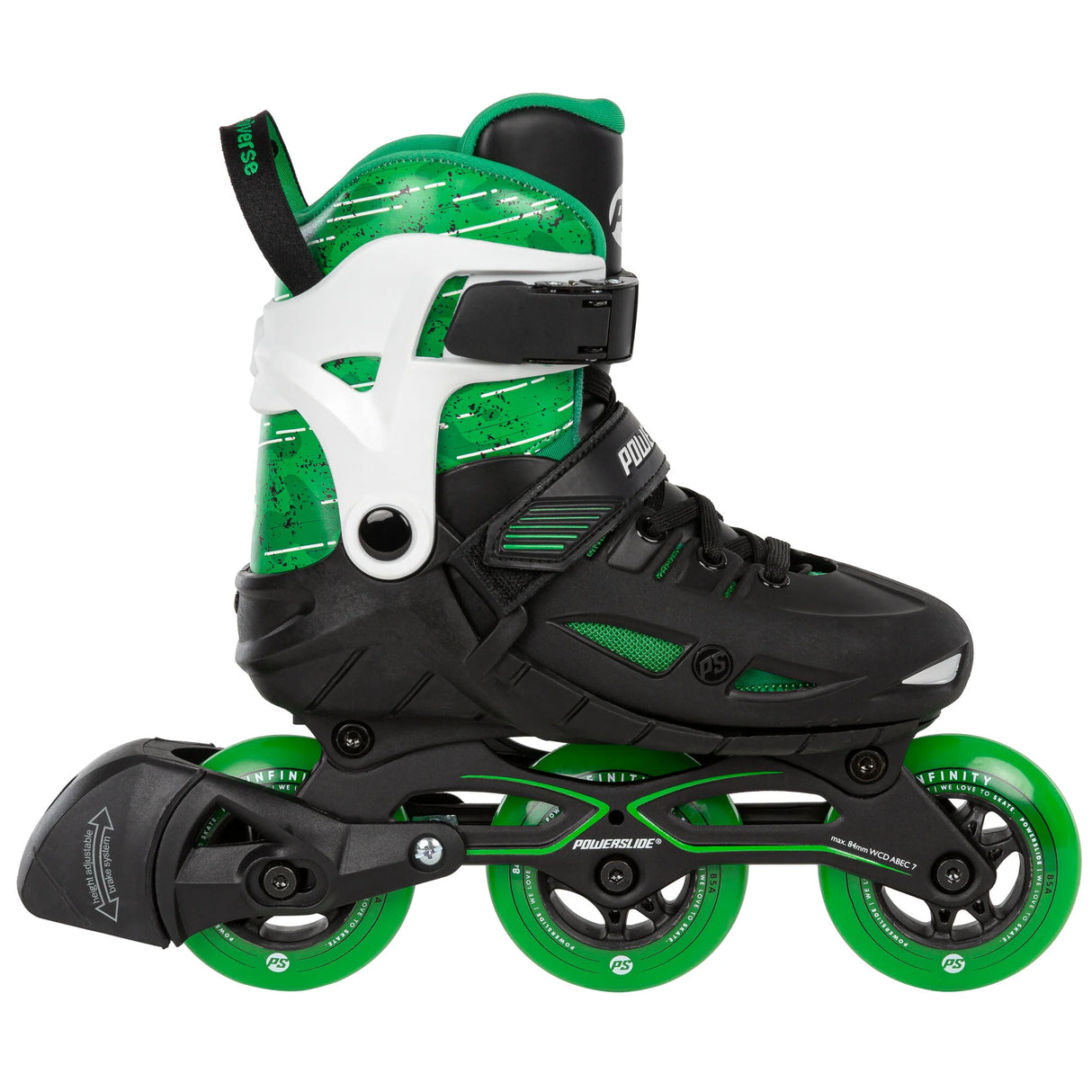 SKA940688 POWERSLIDE Phuzion Universe Green 3W XXII Kinder Inlineskates Kinder Inliner Kids Skates Rollerblades Inlineskates für Kinder Junior Skates Verstellbare Skates Größenverstlelbare Inlineskates für Kinder Kinder Inliner Kids Inliner Kids Rollerblades Urban Inline Skating Urban Inline Skating Freeskates City Skates Fitness Inliner Sport Skates Sport Inliner Rollerblades Rollerblading Lörrach Freiburg Basel Inliner Skateschule und Skateshop Weil am Rhein SkaMiDan Deutschland Germany