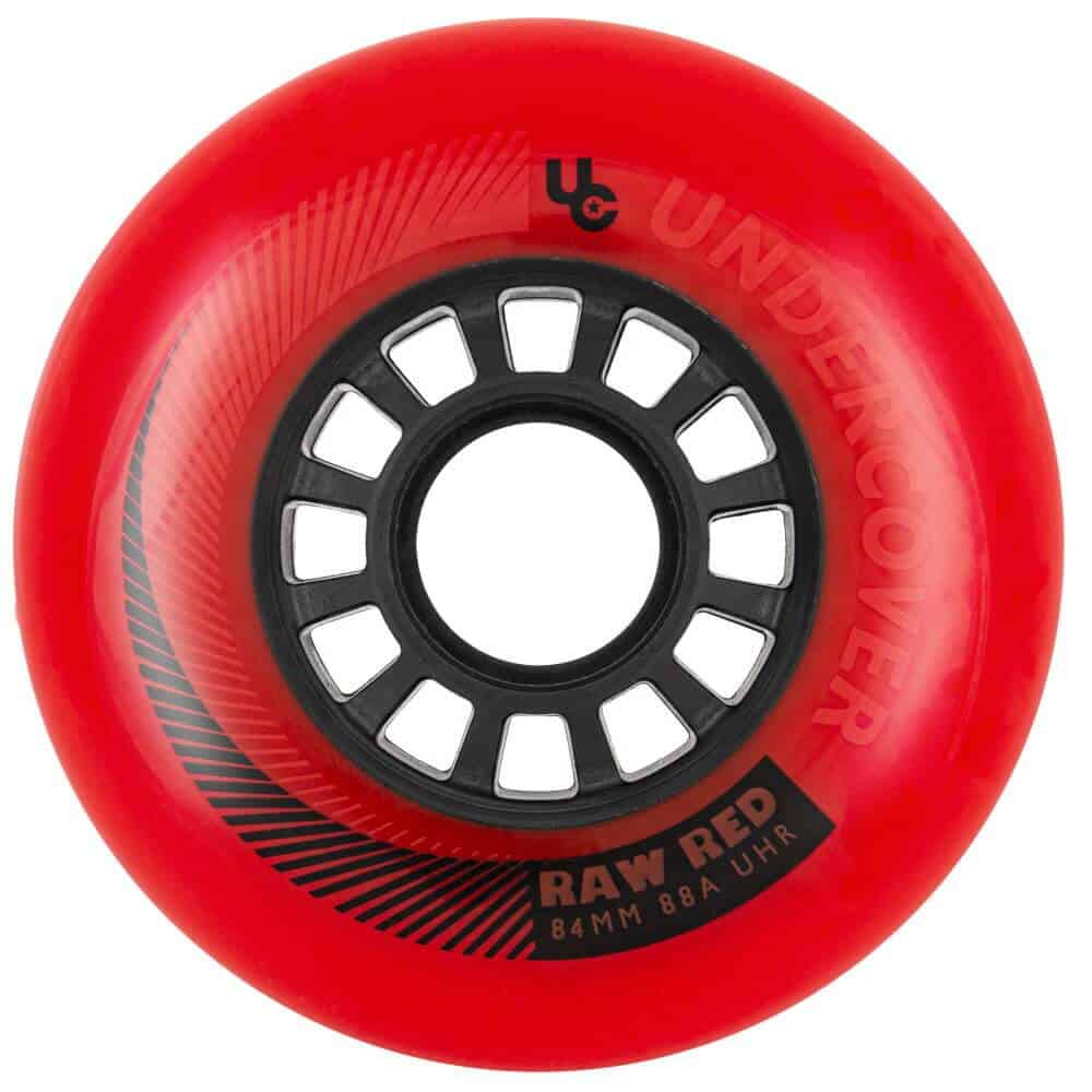 UNDERCOVER Raw 84mm 88A Red Wheels | Urban Inline Wheels