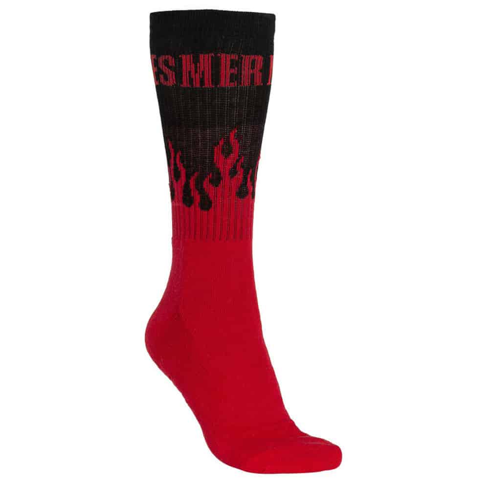 MESMER "Hots" Socks Skating Socks | Skatesocken | Black Red | 1-Paar