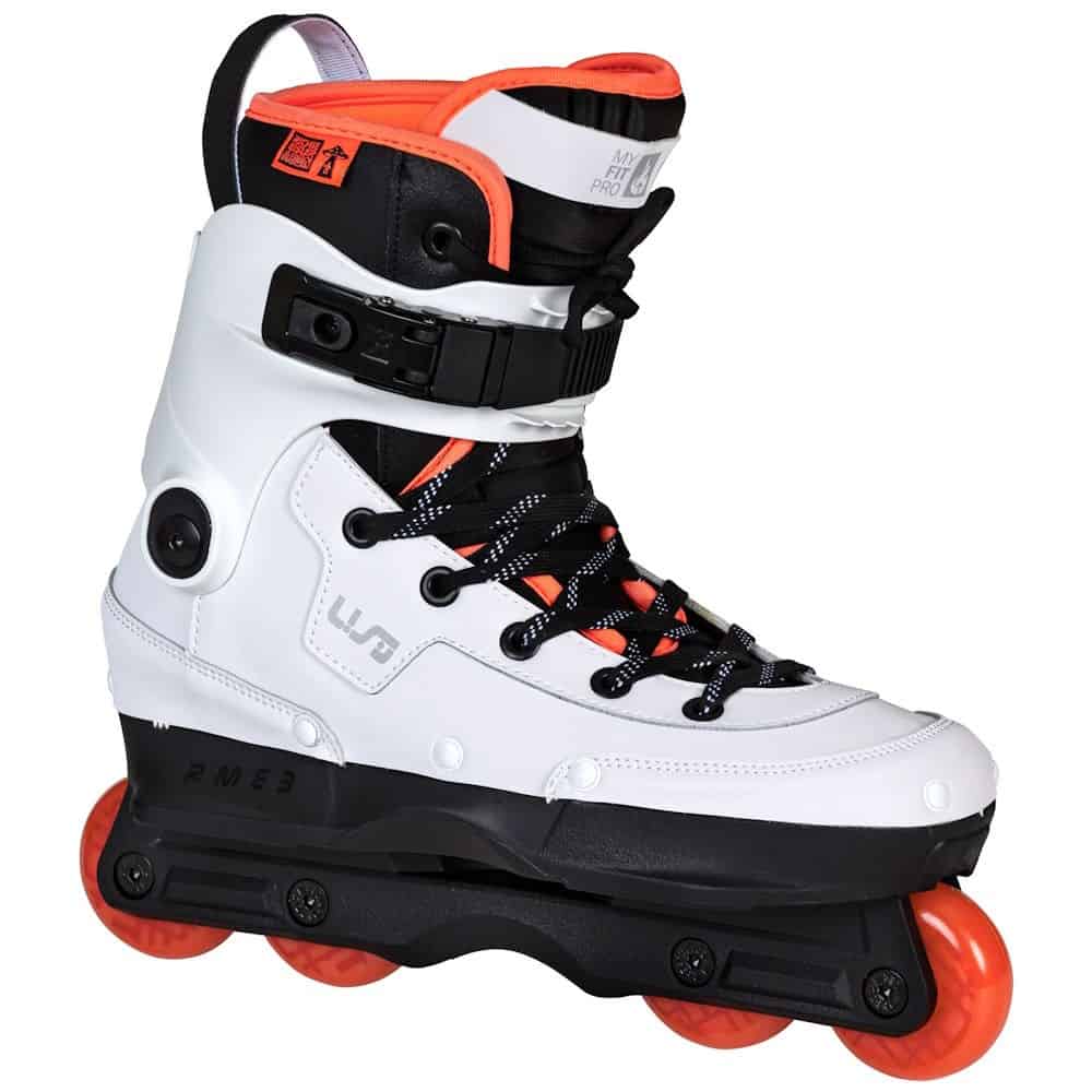 USD Aeon Richie Eisler 60 | White Orange | Unibody | Aggressive Inline Skates