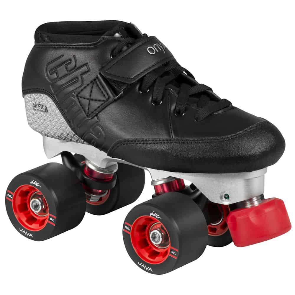 CHAYA Onyx Derby Roller Skates | Black | Standard Mounting DCM | Roller Derby Rollschuhe