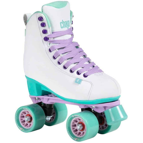 CHAYA Melrose White Teal Roller Skates | Lifestyle Quad Skates