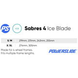 SKA902295 POWERSLIDE Sabres 4 Convertible Ice Blades 4 Black | Schwarz | Schlittschuhkufen für Inlineskates Inliner Schlittschuhkufen Eiskufen für Inlineskates Eiskufen Inliner Eiskufen Rollerblades Eislaufen Schlittschuhkufen Inliner Schlittschuhkufen Iceblades rollerblades ice blades inline skates Inlinskates Triskates Dreiroller Kufen für Inlineskates Schlittschuhkufen für Skates Rollerblades rollerblading convertible ice blades transformer ice blades inline skating inlineksates inline skating ice skatin