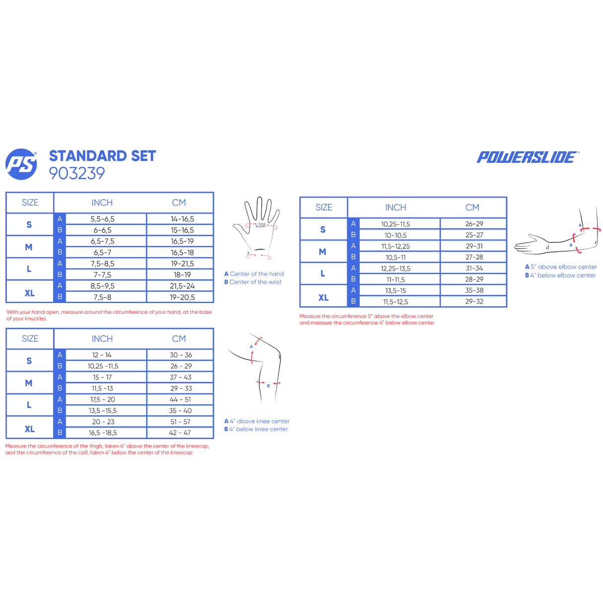 SKA903239 POWERSLIDE Standard Tri-Pack Schoner Schützerset Inline Skating Inliner Skateshop und Skateschule SkaMiDan Weil am Rhein Größentabelle