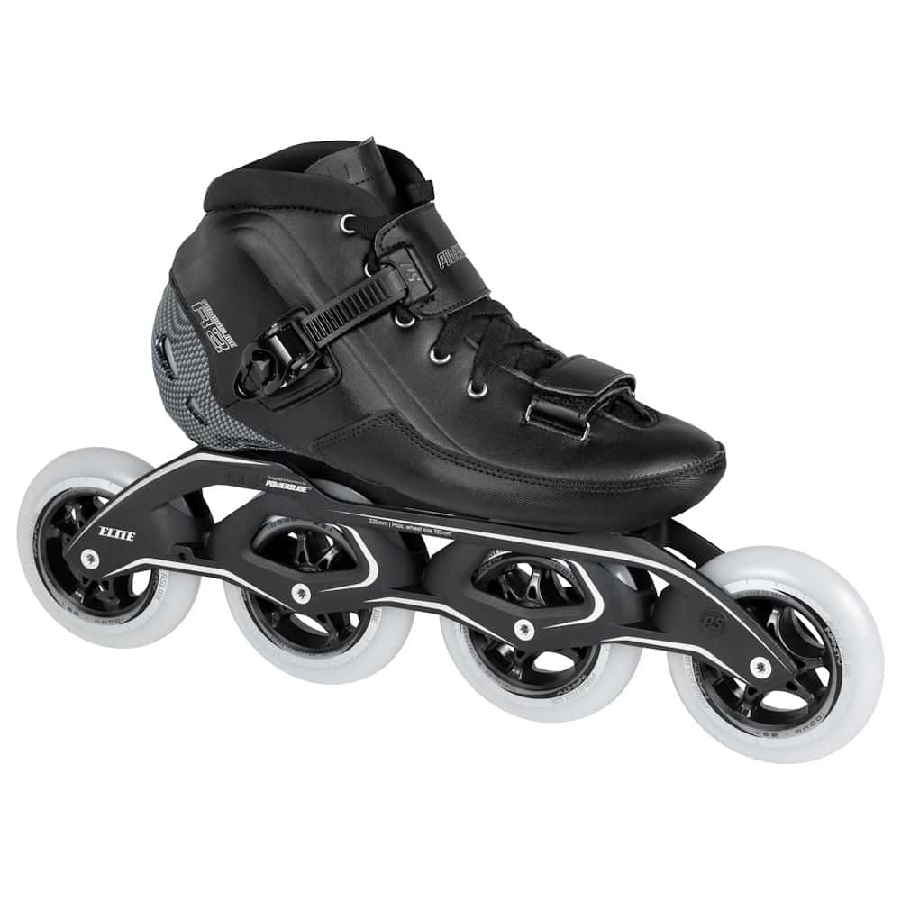 POWERSLIDE R2 100 | Black | 195mm Dual Point Mounting | Speed Inline Skates