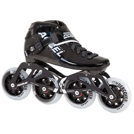 POWERSLIDE Accel Race Black Kids | Black | 165mm Dual Point Mounting | Speed Inline Skates For Children