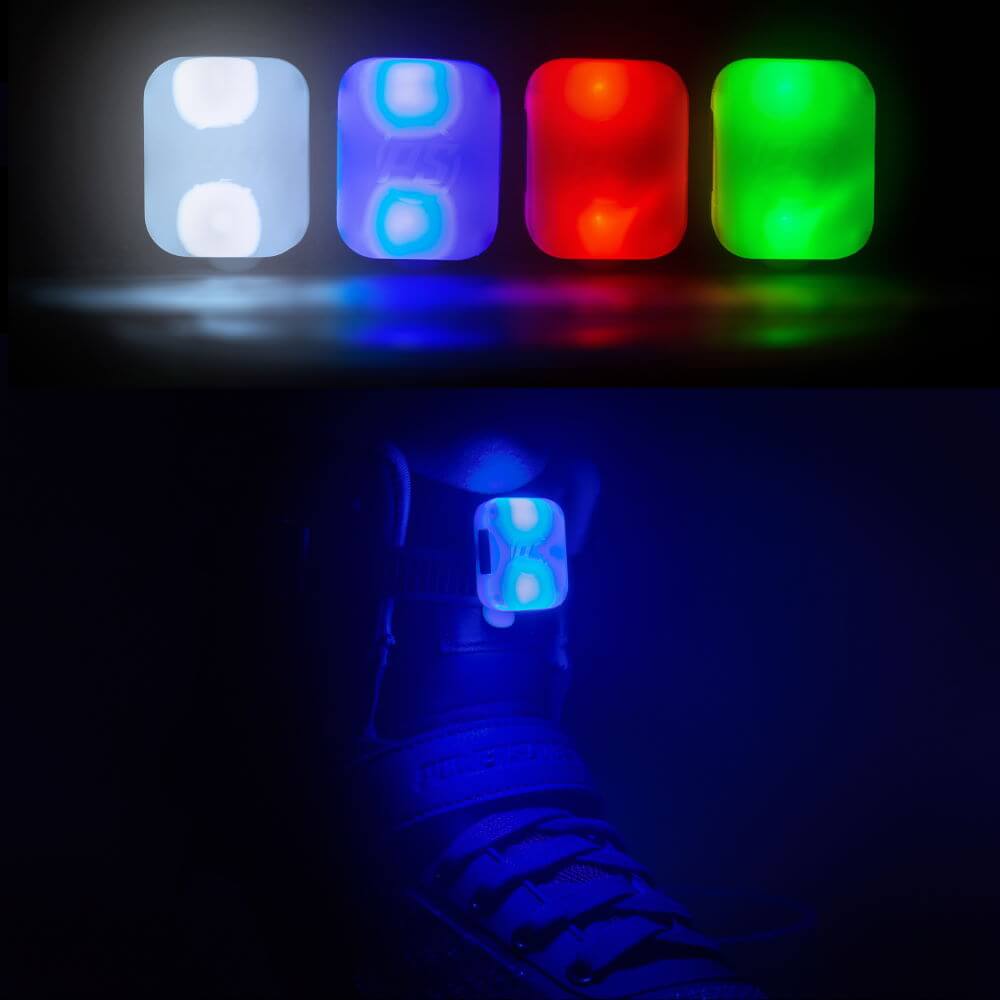 POWERSLIDE Fothon LED Clip | Wiederaufladbare Leuchtclips via USB | LED Licht | 1-Stück