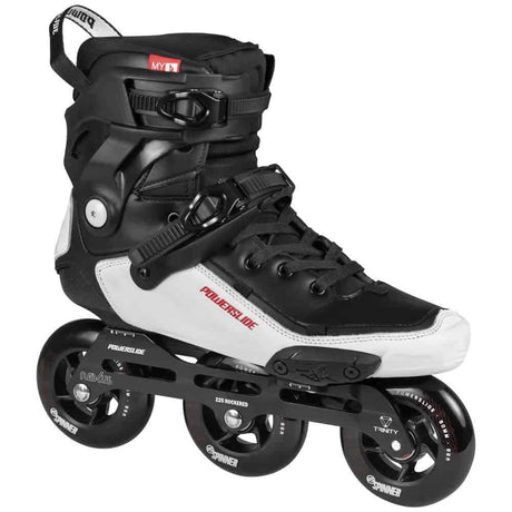 POWERSLIDE Tau 90 Black White | Trinity X | Freestyle Inlineskates