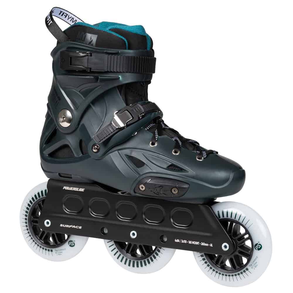 POWERSLIDE Imperial Darkteal 110 | 110mm 86A SHR ABEC 9 | Dunkelblau | 165mm Dual Point Mounting | Urban Inlineskates