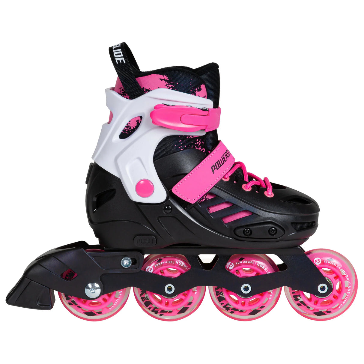 SKA940670 POWERSLIDE One Khaan Junior SQD Pink adj. | Größenverstellbar | Pink | Kinder Inlineskates | Größenverstellbar für Kinder