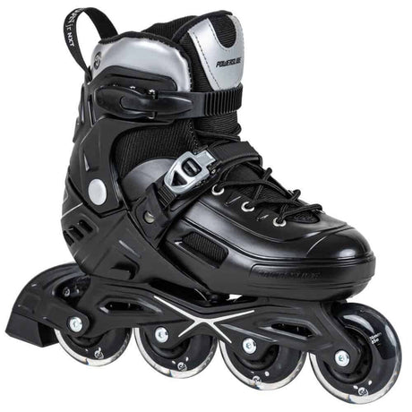 POWERSLIDE Khaan Junior NXT Black | Kinder Inlineskates | Größenverstellbar