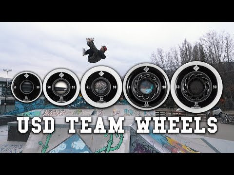 USD Team Wheels 61mm 90A | 4-Pack | Aggressive Inline Rollen