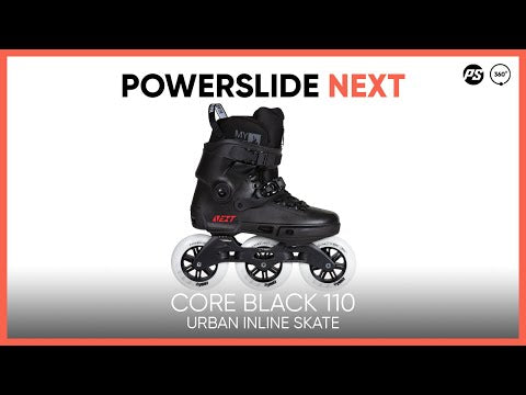 SKA908366 POWERSLIDE Next 110 Core Black Trinity X Urban Inlineskates Urban Inline Skating Urban Inline Skating Freeskates City Skates Fitness Inliner Sport Skates Sport Inliner Rollerblades Rollerblading Lörrach Freiburg Basel Inliner Skateschule und Skateshop Weil am Rhein SkaMiDan