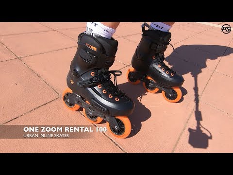 POWERSLIDE Zoom Rental 100 Black Orange | Trinity X | Urban Inlineskates