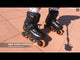 POWERSLIDE Zoom Rental 100 Black Orange | Trinity X | Urban Inline Skates