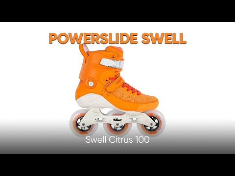 POWERSLIDE Swell Citrus 100 | Orange | Trinity X | Fitness Inline Skates