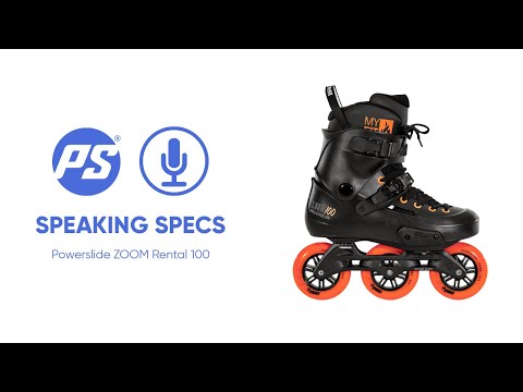 POWERSLIDE Zoom Rental 100 Black Orange | Trinity X | Urban Inlineskates