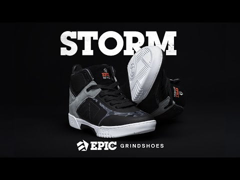 EPIC Storm Grindschuhe | Mid-Cut Sneaker | Black & Grey | Grindshoes