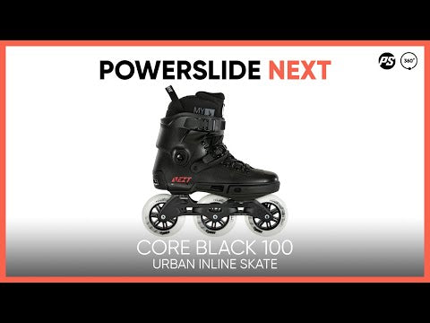 POWERSLIDE Next 100 Core Black | Trinity X | Urban Inline Skates